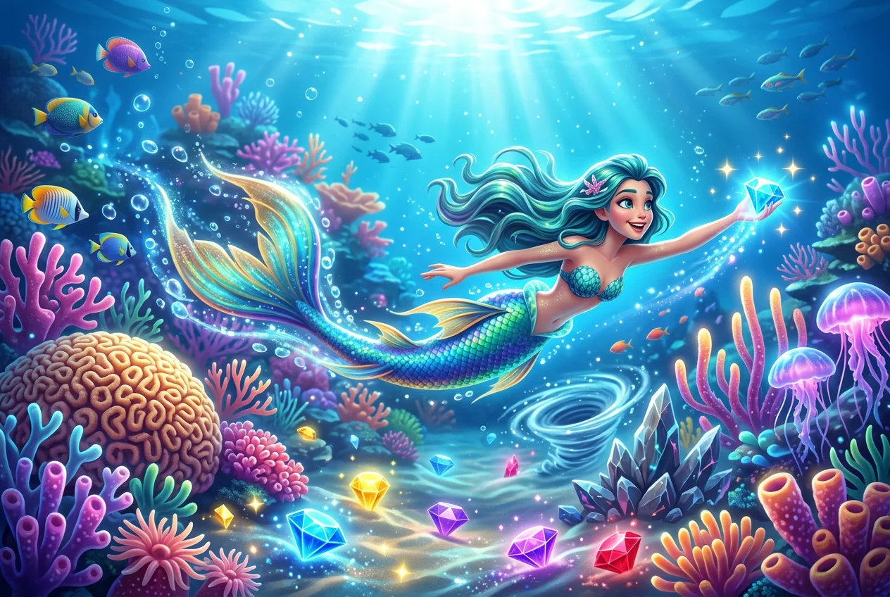 Mermaids Tail Rush Swim